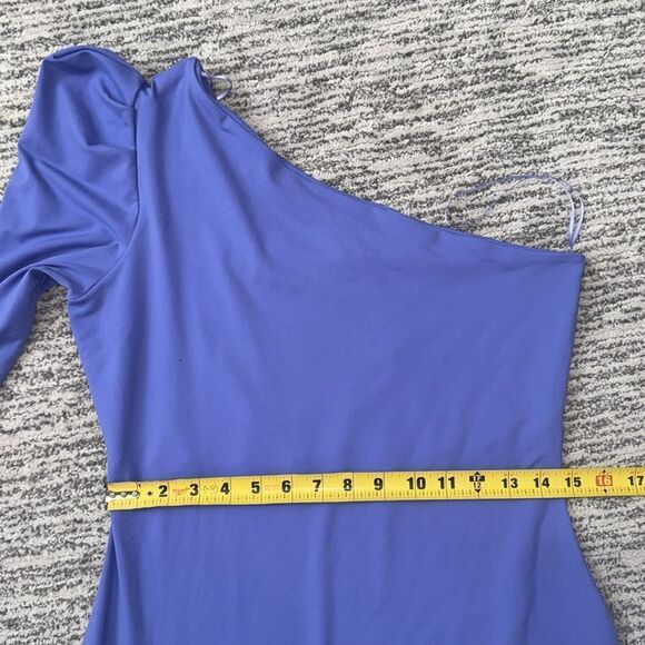 NWT Susana Monaco Pleated One Arm Dress Purple Orchid XL - Picture 8 of 14